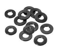 PATIKIL Joint Plat En Caoutchouc M12, Lot De 12, Diamètre Intérieur 12mm, Diamètre Extérieur 24mm, Épaisseur 3mm, Joint D'étanchéité Espaceur Pour Robinet Tuyau Raccord Boulon, Noir
