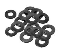 PATIKIL Joint Plat En Caoutchouc M12, Lot De 16, Diamètre Intérieur 12mm, Diamètre Extérieur 24mm, Épaisseur 3mm, Joint D'étanchéité Pour Robinet, Tuyau D'eau, Boulon De Fixation, Noir