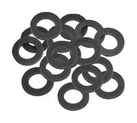 PATIKIL Joint Plat En Caoutchouc M16, Lot De 16, Diamètre Intérieur 16mm, Diamètre Extérieur 27mm, Épaisseur 3mm, Bague D'étanchéité Pour Robinet, Tuyau D'eau, Boulon De Fixation, Noir