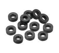 PATIKIL Joint Plat En Caoutchouc M3, Lot De 12, 3 mm De Diamètre Intérieur, 8 mm De Diamètre Extérieur, 3 mm D'épaisseur, Bague D'étanchéité Pour Robinet, Boulon De Fixation, Noir