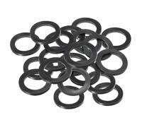 PATIKIL Joint Plat En Caoutchouc M30, 20 Pièces 30mm DI 40mm DE 3mm Épais Joint D'Étanchéité Espaceur Pour Robinet Tuyau Raccordement Boulon, Noir