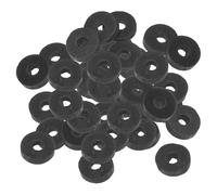 PATIKIL Joint Plat En Caoutchouc M4, 60 Pièces 4mm DI 13.8mm DE 3mm Épais Bague D'étanchéité Espaceur Pour Robinet Tuyau Raccord Boulon, Noir