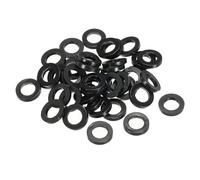 PATIKIL Joint Plat En Caoutchouc M7, 60 Pièces 7mm Diamètre Intérieur 12mm Diamètre Extérieur 3mm Épaisseur Joint D'étanchéité Espaceur Pour Robinet Tuyau Raccord Boulon, Noir