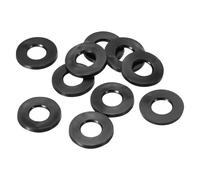 PATIKIL Joint Plat En Caoutchouc M8, Lot De 10, Diamètre Intérieur 8mm, Diamètre Extérieur 18mm, Épaisseur 1.5mm, Joint D'étanchéité Pour Robinet, Tuyau, Raccord De Serrage, Noir