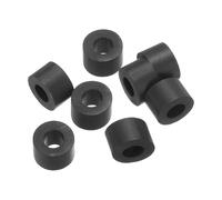 PATIKIL Joint Plat En Caoutchouc M8, Lot De 8, Diamètre Intérieur 8 mm, Diamètre Extérieur 16 mm, Épaisseur 10 mm, Joint D’étanchéité Espaceur Pour Robinet, Raccord De Serrage, Noir