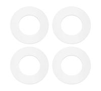 PATIKIL Joint Plat En Silicone M36, 4 Pcs 36mm Alésage 66mm Diamètre Extérieur 4mm Épaisseur Joint Plat Rondelle Cache-O-Ring Joint D'Étanchéité Entre-Pour Robinet Tuyau, Blanc