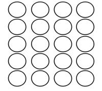 PATIKIL Joint Torique, 20 Pcs Joints En Caoutchouc EPDM Joints Toriques Ronds Pour Moteurs Automobiles Electrovannes Pompes Instruments, Noir (ID x OD: 45 x 50 mm)