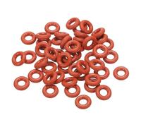PATIKIL Joint Torique en Silicone 10mm OD 4mm ID 3mm Largeur, 50Pcs Métrique VMQ Joint d'Étanchéité de Remplacement pour la Réparation des Vannes de Compresseur de Plomberie, Rouge