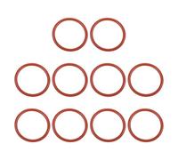PATIKIL Joint Torique en Silicone 35mm OD 29mm ID 3mm Largeur, 10Pcs Métrique VMQ Joint d'Étanchéité de Remplacement pour la Réparation des Vannes de Compresseur de Plomberie, Rouge