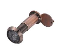 PATIKIL Judas de porte de 24 mm, en alliage de zinc à 200 degrés avec couvercle rotatif robuste, convient pour 4,5 cm à 7,4 cm pour maison, bureau, hôtel, bronze rouge