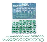 PATIKIL Kit Assortiment Joint Torique En Nitrile, 595 Pièces 36 Tailles Ensemble Joint D'étanchéité Compresseur AC Robinetterie, Vert