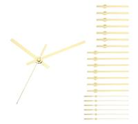 PATIKIL Kit d'Aiguilles d'Horloge, 8 Ensembles de Kits d'Aiguilles d'Horloge, Mouvement de Mécanisme d'Horloge en Aluminium, Pièces de Rechange pour Réparation Murale DIY, Couleur Or, A14
