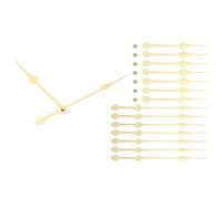 PATIKIL Kit d'Aiguilles d'Horloge, 8 Ensembles de Kits d'Aiguilles d'Horloge, Mouvement de Mécanisme d'Horloge en Aluminium Pièces de Rechange pour Réparation Murale DIY, Couleur Or, A23