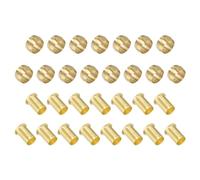 PATIKIL Kit d'Assortiment de Raccords à Compression pour Tube de 12 mm de Diamètre Extérieur, 15 Ensembles de Manchons et Inserts en Laiton pour Tuyaux d'Eau, d'Huile et d'Air