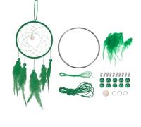 PATIKIL Kit de Fabrication de Capteur de Rêves DIY, Fournitures pour la Fabrication de Capteur de Rêves Suspendu Mural Fait Main pour Débutant Style 3, Vert