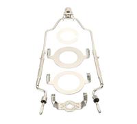 PATIKIL Kit de harpe avec embout Argenté 20,3 x 25,4 x 28 cm | Support d'abat-jour réglable avec culot de lampe 3/8 IP E14 E26 E27 pour lampe de table