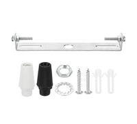 PATIKIL Kit de plaque de plafonnier 110mm, 1 ensemble de support de montage de luminaire en acier avec vis, rondelle, écrou et 2 capuchons de couleur