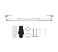 PATIKIL Kit de plaque de plafonnier 130mm, 1 ensemble de support de montage de luminaire en acier avec vis, rondelle, écrou et capuchon 2 couleurs