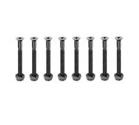 PATIKIL Kit de Quincaillerie pour Skateboard 1-1/2", 8 Pièces Vis de Montage en Acier au Carbone de Qualité 8.8 Boulons Écrous Set pour Skateboard Cruiser, Noir