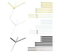 PATIKIL Kit de Remplacement des Aiguilles de Montre, 12 Ensembles de Kits D'Aiguilles de Montre en Aluminium pour Mécanisme de Montre Murale, Multicolore, A03/A03