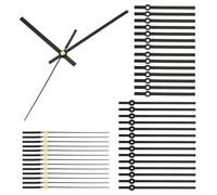 PATIKIL Kit de Remplacement des Aiguilles D'Horloge, 14 Ensembles de Kits de Remplacement des Aiguilles D'Horloge Mécanisme de Mouvement Aiguilles en Aluminium Pièces, Noir, Style 2