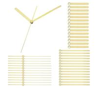 PATIKIL Kit de Remplacement des Aiguilles D'Horloge, 14 Ensembles de Kits des Aiguilles D'Horloge Mécanisme de Mouvement Aiguilles en Aluminium Pièces, Doré, Style 1