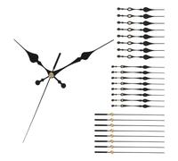 PATIKIL Kit de Remplacement des Aiguilles D'Horloge, 8 Ensembles de Kits de Remplacement des Aiguilles D'Horloge, Mécanisme de Mouvement D'Horloge en Aluminium, Noir, A13