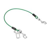 PATIKIL Laisse pour Chien Anti-Mâchage Harnais De Sangle pour Chien Vert | 1 Pièce, De 16 Pouces Avec Double Attache Et Prolongateur De Laisse En Acier Tressé, Destiné À La