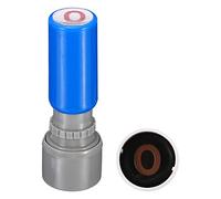 PATIKIL Lettre Timbres Auto-encrage, Caractère O Plastique Petit Alphabet Timbres Initial Timbre Mini Tampon Ensemble pour Classe Scrapbooking Art, Bleu Coquille