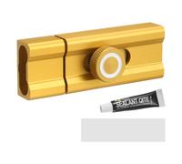 PATIKIL Loquet coulissant à barillet 7,6 cm, 1 loquet de sécurité sans clé en alliage d'aluminium pour porte encastrée ou encastrée, porte d'armoire, porte de chambre à coucher, pour éviter de sortir