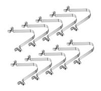 PATIKIL Lot de 10 clips pour pagaie de kayak de 8,5 x 6 mm en acier en forme de V avec double goupille à ressort pour auvent de camping