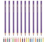 PATIKIL Lot de 10 crayons de couleur violette avec noyaux à base d'huile pour livres de coloriage pour adultes, artistes, débutants, dessin, croquis, etc
