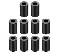 PATIKIL Lot de 10 entretoises M6 en aluminium - 6,35 mm x 1,27 cm x 2,2 cm - Entretoises rondes en aluminium pour boulons à vis de 6,35 mm ou M6