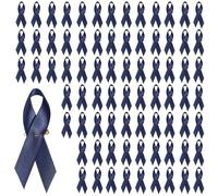 PATIKIL Lot de 100 épingles à nourrice en ruban de satin en polyester avec épingles à nourrice pour événements sociaux de bienfaisance, événements sociaux, fête, décoration de vêtements, anniversaire