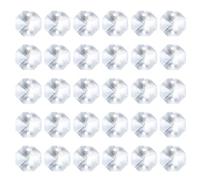 PATIKIL Lot de 100 Perles Octogonales en Cristal K9 Pendentifs Transparent | Avec 2 Trous, de 14 mm, Pièces de Lustre, Ornements Suspendus en Perles pour Bricolage, pour Décoration d'Arts