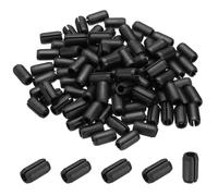 PATIKIL Lot de 100 pieds de rechange en caoutchouc pour évier de cuisine, 5 mm DI x 8 mm OD, noir