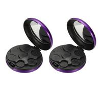 PATIKIL Lot de 2 distributeurs de pièces de monnaie portables - Trieur de monnaie compact en aluminium - Pour porte-monnaie de voiture - Nickel - Violet, noir, 3.3inch