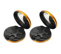 PATIKIL Lot de 2 distributeurs de pièces de monnaie portables - Trieur de monnaie compact en aluminium - Pour porte-monnaie de voiture - Nickel - Doré, noir, 3.3inch