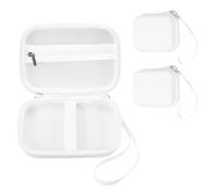 PATIKIL Lot de 2 étuis pour étiqueteuse D30 D35 M02 en EVA pour étiqueteuse de voyage pour autocollants, rouleau de papier, blanc