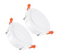 PATIKIL Lot de 2 plaques de plafond à ressort de 11,4 cm, garniture de lumière encastrée pour montage mural, panneau décoratif avec boucle, convient pour les ouvertures de plafond en verre à trou rond