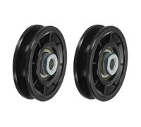 PATIKIL Lot de 2 poulies universelles de 70 mm en nylon pour équipement de salle de sport, machine à câble