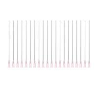 PATIKIL Lot de 20 aiguilles de distribution à pointe émoussée 18G 4 pouces pour colle adhésive, rose