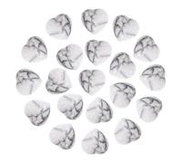 PATIKIL Lot de 20 pierres de cristal naturelles en forme de cœur, 1,5 cm, mini pierres précieuses polies, pierres de poche gravées pour femme, cadeau de méditation, howlite blanche