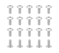 PATIKIL Lot de 20 vis à tête bombée 10#-32 x 1/2, vis à tête cruciforme en acier inoxydable UNC 304 pour appareils ménagers, meubles, pales de ventilateur de plafond
