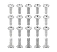 PATIKIL Lot de 20 vis à tête bombée 8#-32 x 1/2, vis à tête cruciforme en bois et tôle en acier inoxydable UNC 304 pour appareils ménagers, meubles, pales de ventilateur de plafond