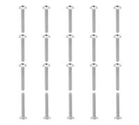 PATIKIL Lot de 20 vis à tête bombée 8#-32 x 3-1/4 - Vis à tête cruciforme en acier inoxydable UNC 304 pour appareils ménagers, meubles, pales de ventilateur de plafond