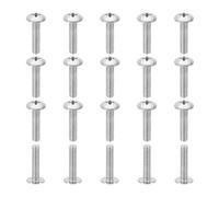 PATIKIL Lot de 20 vis à tête bombée 8#-32 x 3/4 - Vis à tête bombée à tête cruciforme en acier inoxydable UNC 304 pour appareils ménagers, meubles, pales de ventilateur de plafond