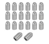 PATIKIL Lot de 20 vis sans tête à pointe sphérique M5 x 8 mm en acier inoxydable 304 pour machine industrielle, meubles de maison, lieux de travail, argent