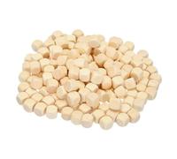PATIKIL Lot de 200 Dés en Bois Vierges de 16 mm, Blocs en Bois Non Finis à 6 Faces Avec Coins Arrondis, Carrés en Bois pour Projets D'Artisanat Diy