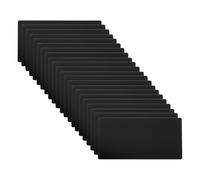 PATIKIL Lot de 22 plaques de métal en aluminium anodisé de 10,2 x 5,1 cm d'épaisseur pour travaux manuels, bricolage, maison, noir